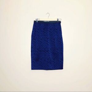 CLEARANCE! Blue Eva Khurshid Pencil Skirt Size 0